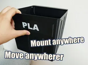 Quick-Release Wall Mount Trash Can
