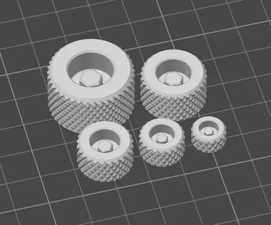 Knurled handle - M3 to M8 Socket Head Cap Screw — Фото 2 из 5