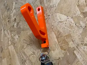 Motorcycle helmet & Key Hook - wall mount