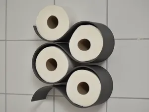 Minimalistic Toilet Paper Holder (4 Rolls)
