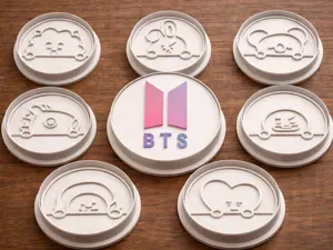 BTS cookie cutters + stamp #2