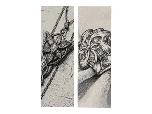 Arwen’s Evenstar & Galadriel’s Nenya Bookmark Set
