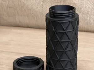 Geometric Screw-Top Storage Container