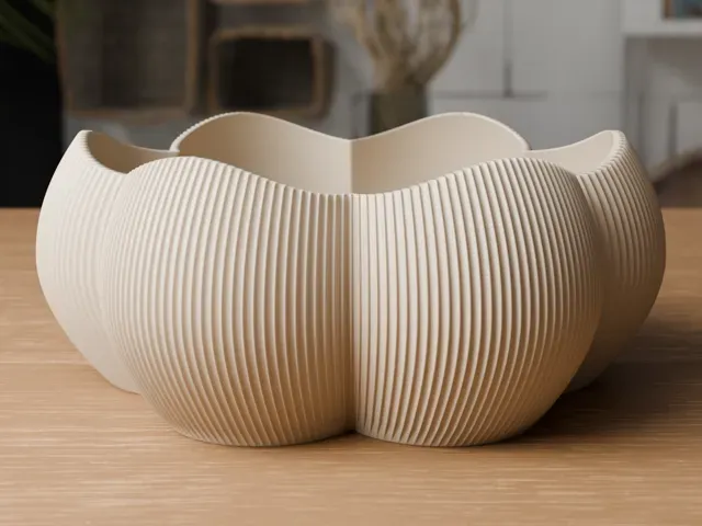 Ribba | Sculptural Ribbed Fruit Bowl — Фото 4 из 7