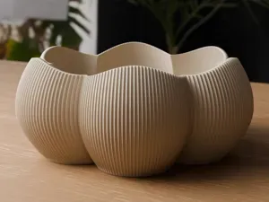 Ribba | Sculptural Ribbed Fruit Bowl