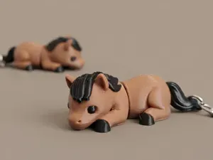 Flexi Horse Keychain