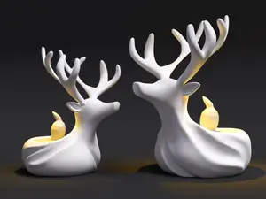 Christmas Reindeer Candle Holder