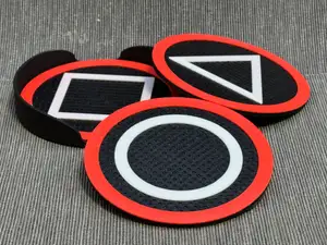 Squid Game Soldier Mesh Masks Coaster set