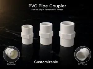 Pipe Coupler - Female Slip to Female Threaded