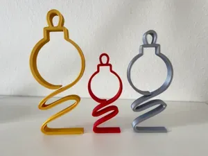 Minimalistische Weihnachtskugel Aufsteller