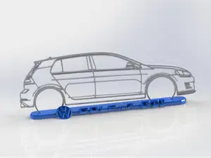 VW GOLF 7 GTI - SILHOUETTE + BASE