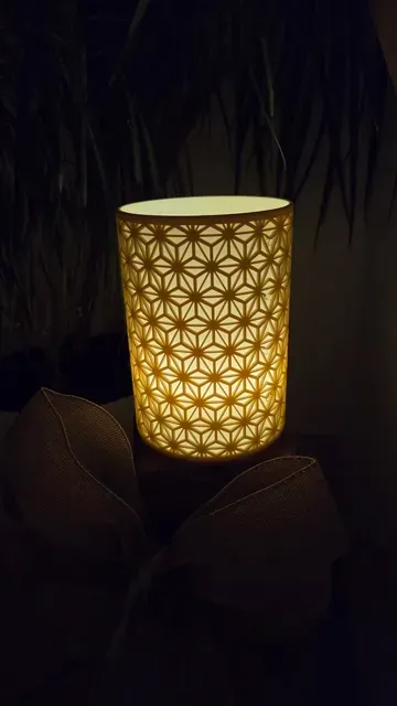 Kumiko Lantern – Geometric LED Light Candle Holder — Фото 3 из 7
