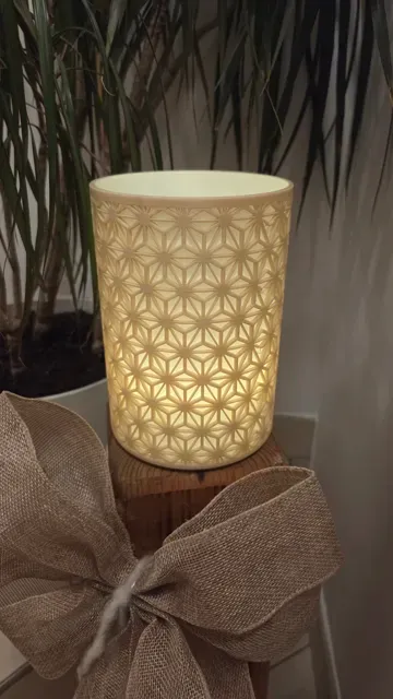 Kumiko Lantern – Geometric LED Light Candle Holder — Фото 7 из 7