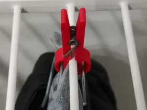 clothes peg + coat hanger hook