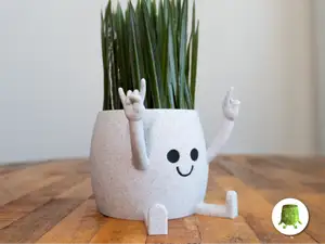 Happy Sitting Pot Horns Hand