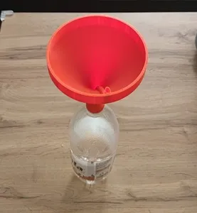 Funnel with thread for pet bottle