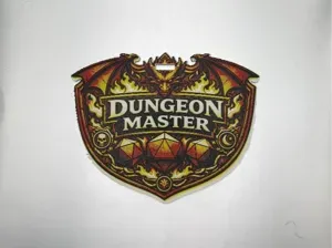 Dungeon Master Crest – RPG Table Display Hueforge
