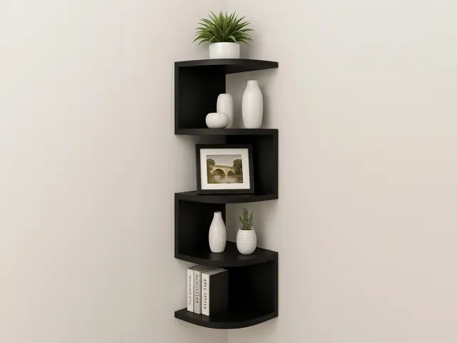 Modular Corner Shelf – Expandable and Easy to Hang