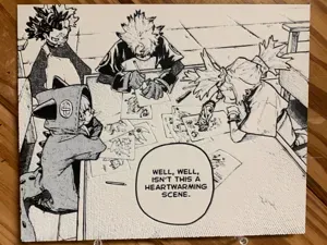 rudo drawing manga panel