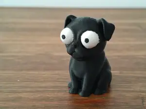 Funny Sitting Big Eyes Dog – Cartoon Pet Model