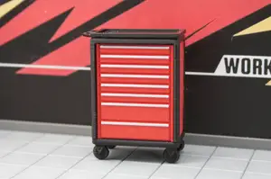 Miniature Tool Trolley, Garage Diorama, scale 1:18