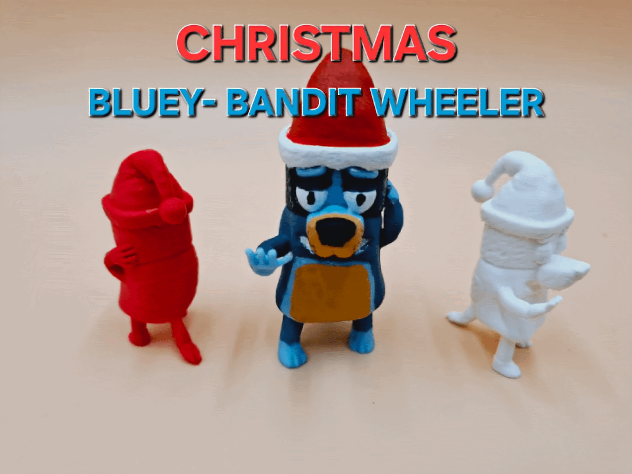Bluey - Christmas Bandit Heeler as Santa