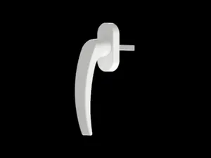 Universal handle for PVC/ALU windows