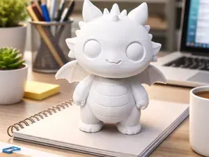 Cute Baby Dragon Figurine – High Quality 3D Print