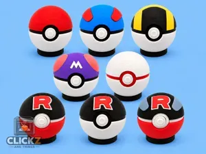 Pokémon - Pokeballs - Fidget Clickers - NO AMS