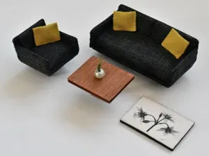 sillones para maqueta
