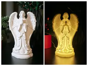 Elegant Angel Statue & Night Lamp