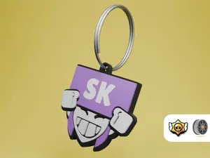 SK Reply Pin | Brawl Stars Keychain Series