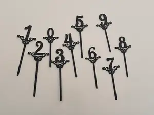 Number from 0 to 9 for Birthday