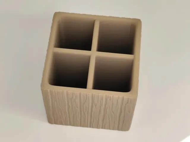 Minimalist Wood Texture Office Desk Organizer — Фото 4 из 4