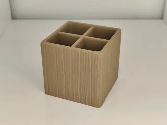 Minimalist Wood Texture Office Desk Organizer — Фото 2 из 4