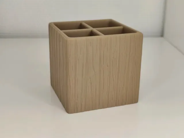 Minimalist Wood Texture Office Desk Organizer — Фото 3 из 4