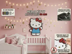 Hello Kitty Arte de Pared NO AMS (Fan art)