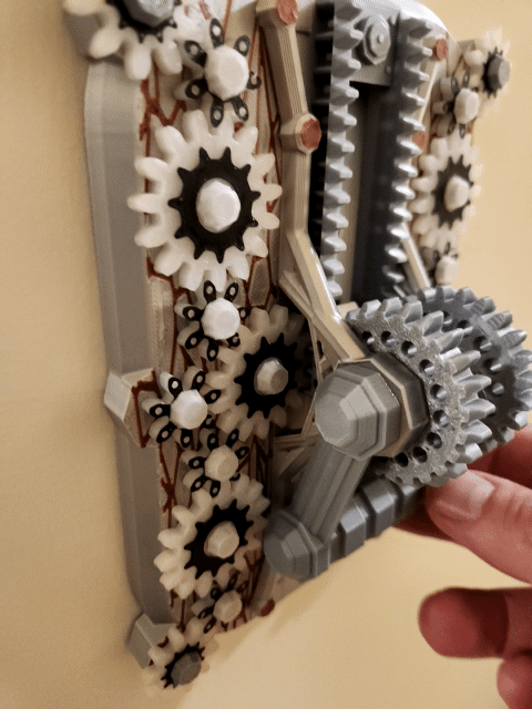 Mechanically Geared Light Switch Cover