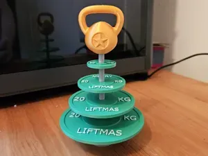 Barbell Christmas Tree & Coaster Set
