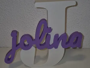 Jolina Name Namensschild Buchstabe