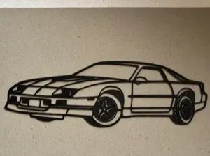 IROC Z28 Camaro line art silhouette