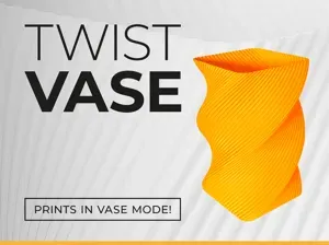 Square Twist Vase - prints in vase mode!