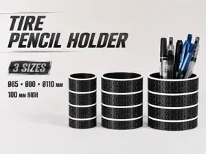 Tire Pencil Holder 3 Sizes. Free to sell