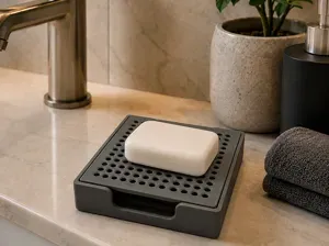 Modern Self-Draining Soap Holder