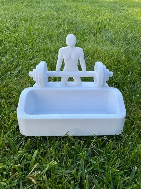 Fitness Bench Press Business Card Holder — Image 3 of 4