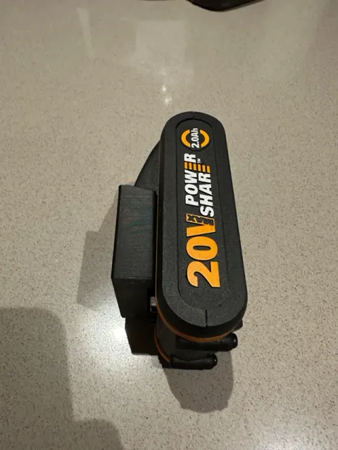 Worx 20V battery mount with lock — Image 3 of 4