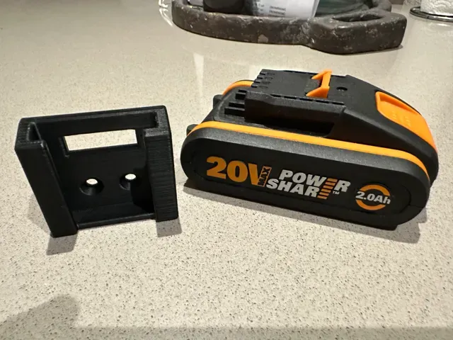 Worx 20V battery mount with lock — Image 4 of 4
