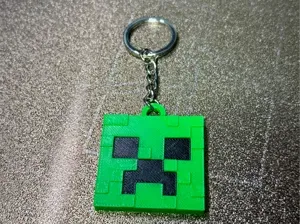 Minecraft-Inspired Creeper Keychain