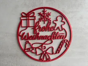 Frohe Weihnachten Winter Türkranz