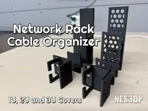 Network Rack Cable Organizer (1U/2U/3U)